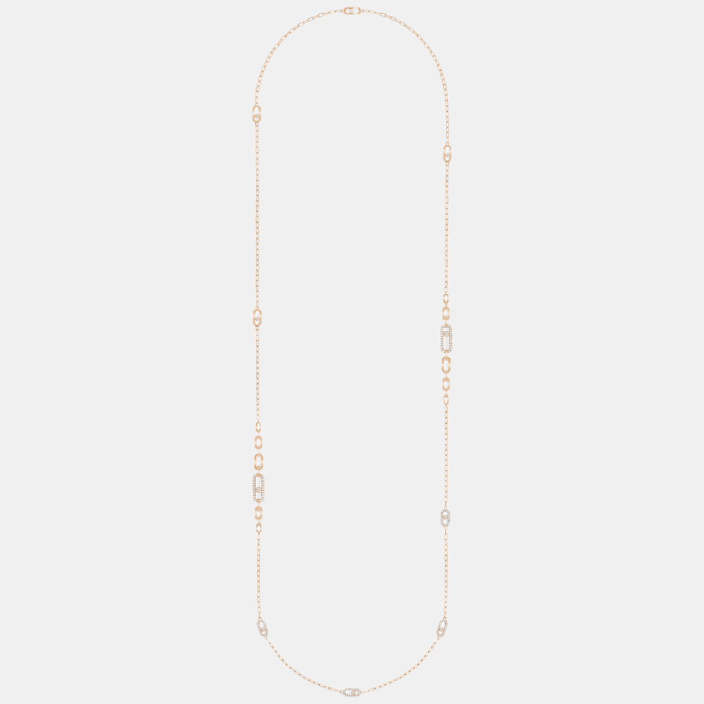 Collier Move Uno Or rose Diamant 1.22ct