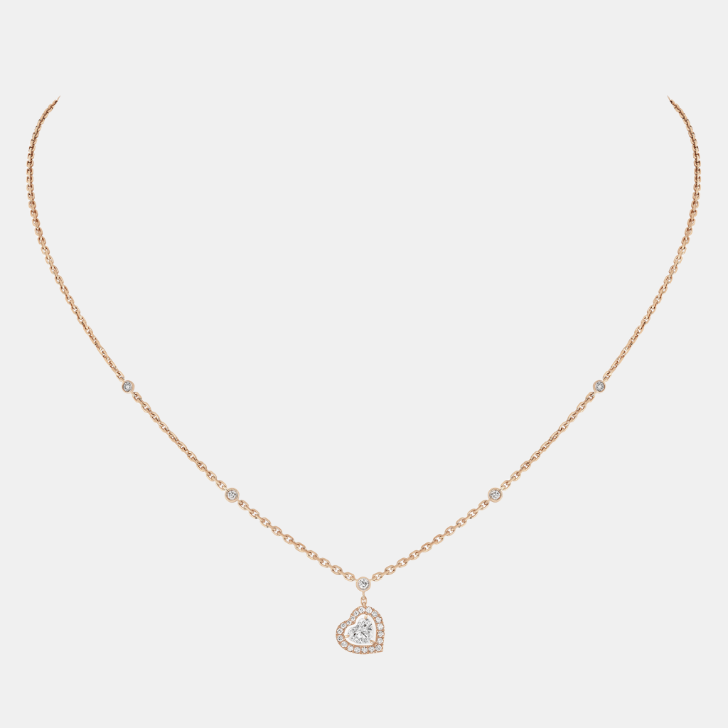 Collier Joy Coeur Or rose Diamant 0.15ct