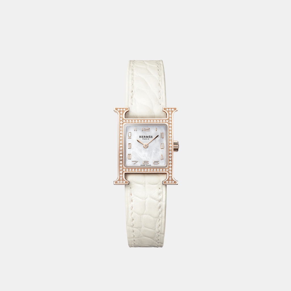 Montre Heure H Mini modèle, 21 mm Quartz Or rose  