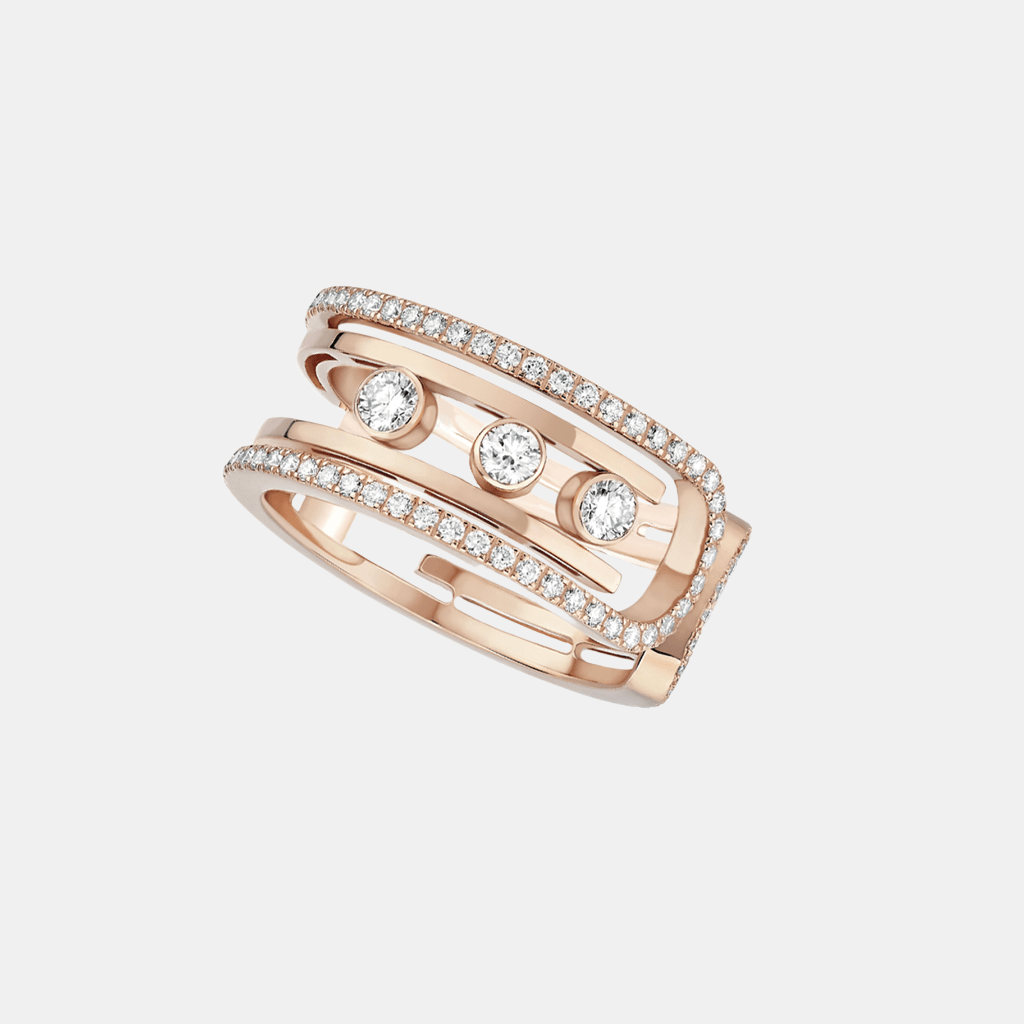 Bague Move 10th Anniversary Or rose Diamant 0.75ct