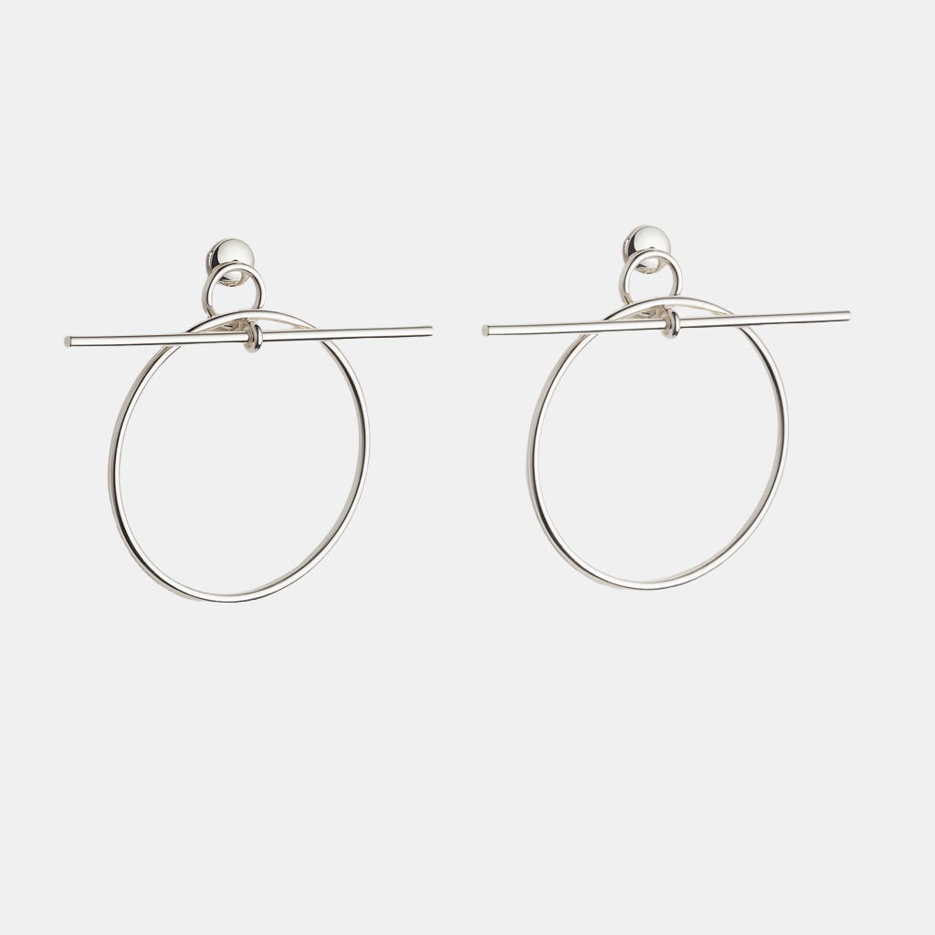 Boucles d'oreilles Loop Moyen modèle Argent