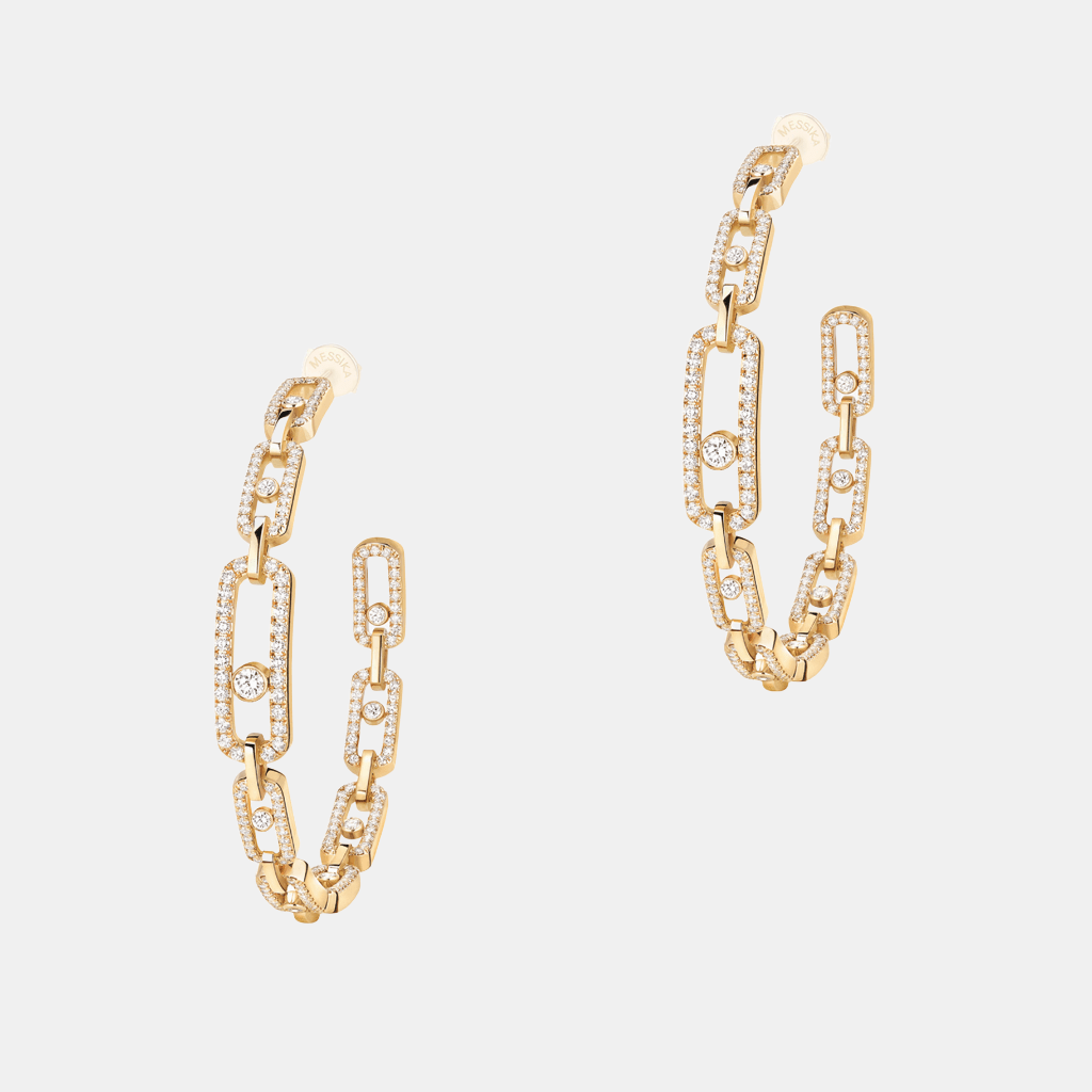 Boucles d'oreilles Move Link MM Or jaune Diamant 2.12ct