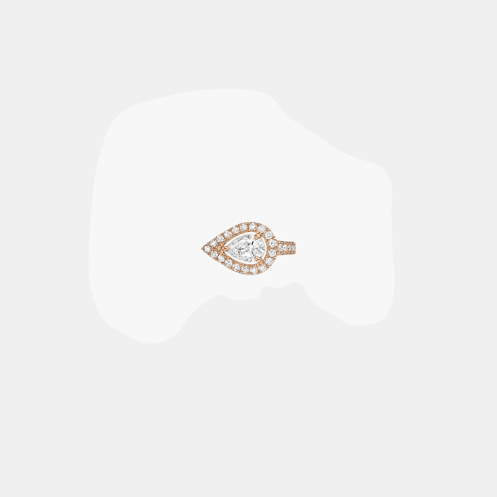 Boucles d'oreilles My Twin Poir M Or rose Diamant 0.15ct