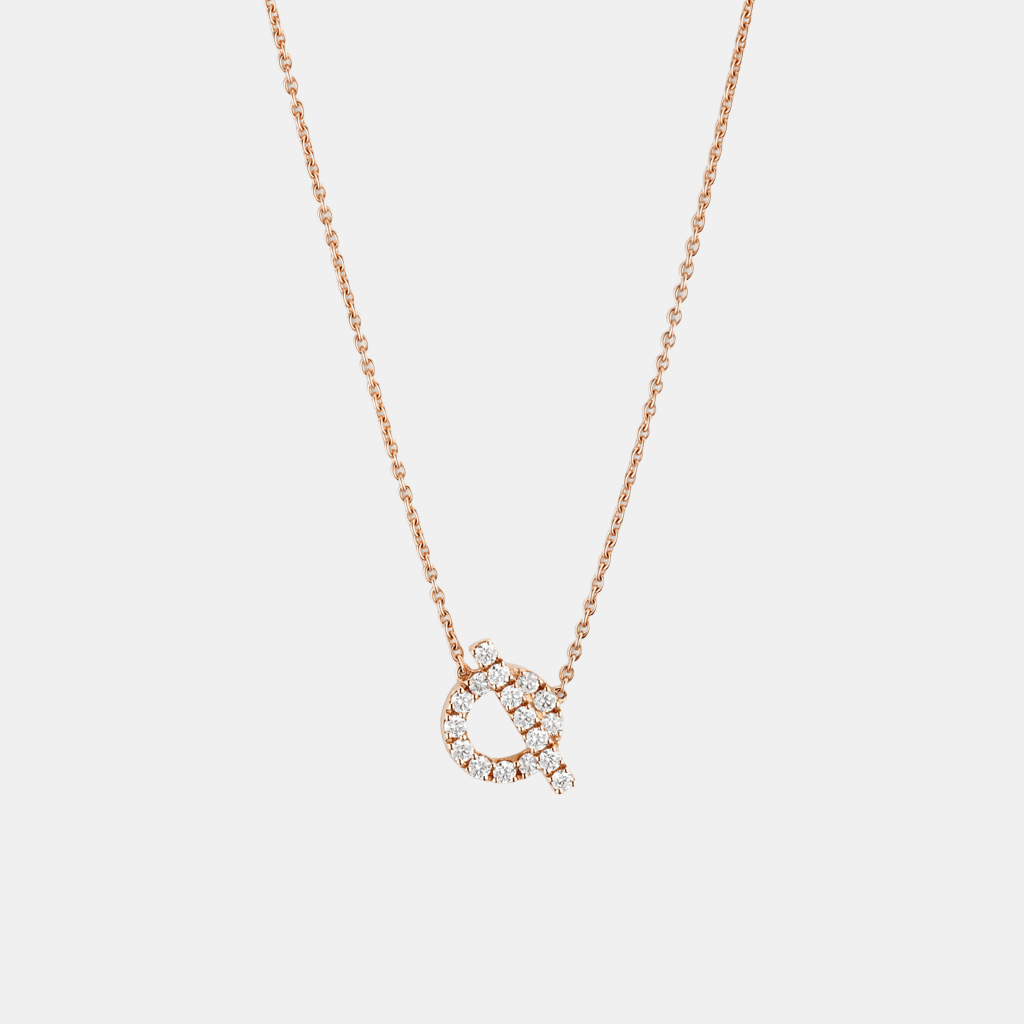Pendentif Finesse Or rose Diamant 0.46 ct