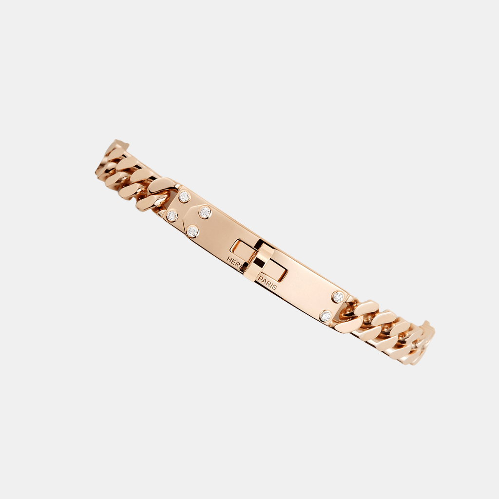 Bracelet Kelly Très grand modèle Or rose Diamant 0.90 ct