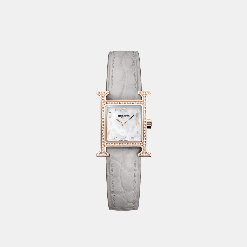 Montre Heure H Mini modèle, 21 mm Quartz Or rose  