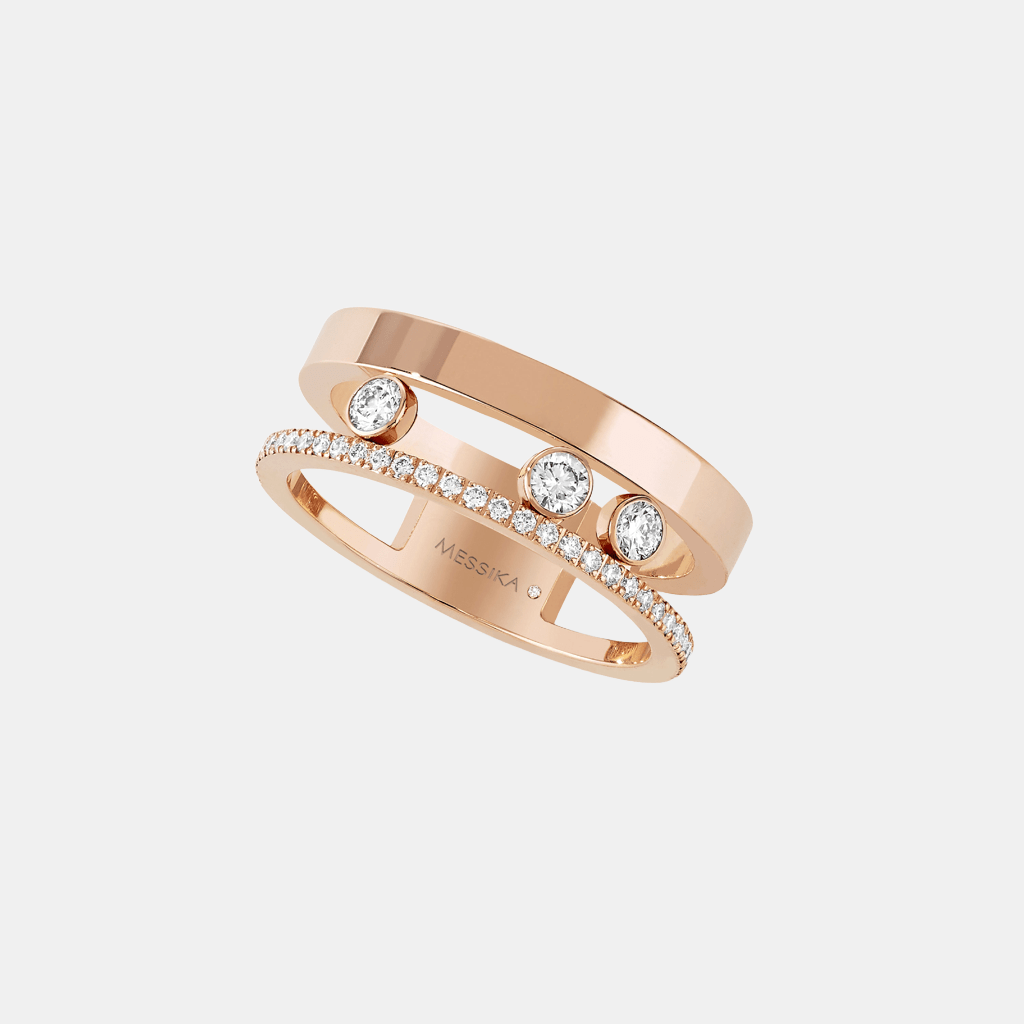 Bague Move Romane Or rose Diamant 0.3ct