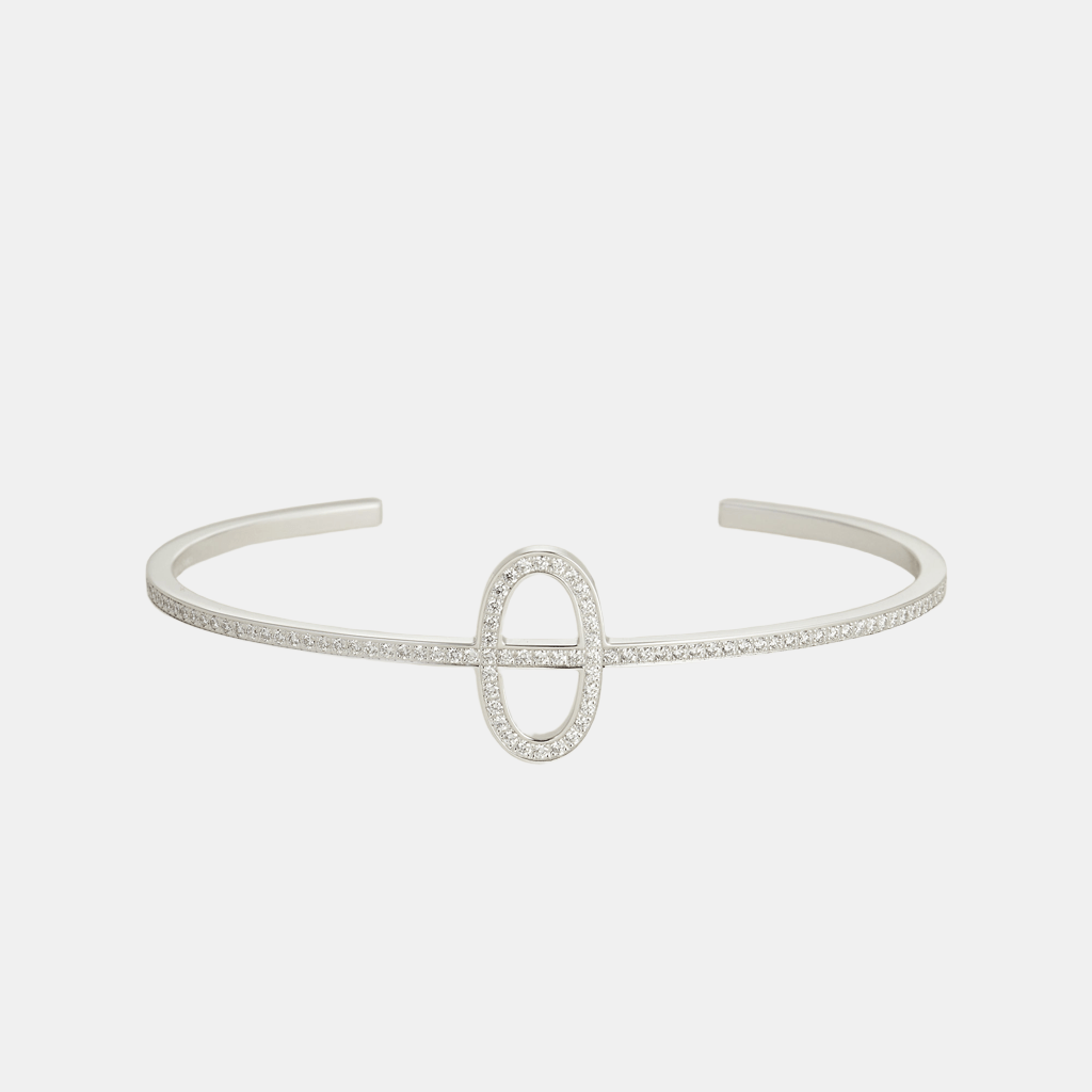 Bracelet Chaîne d'Ancre Or rose Diamant 0.16 ct