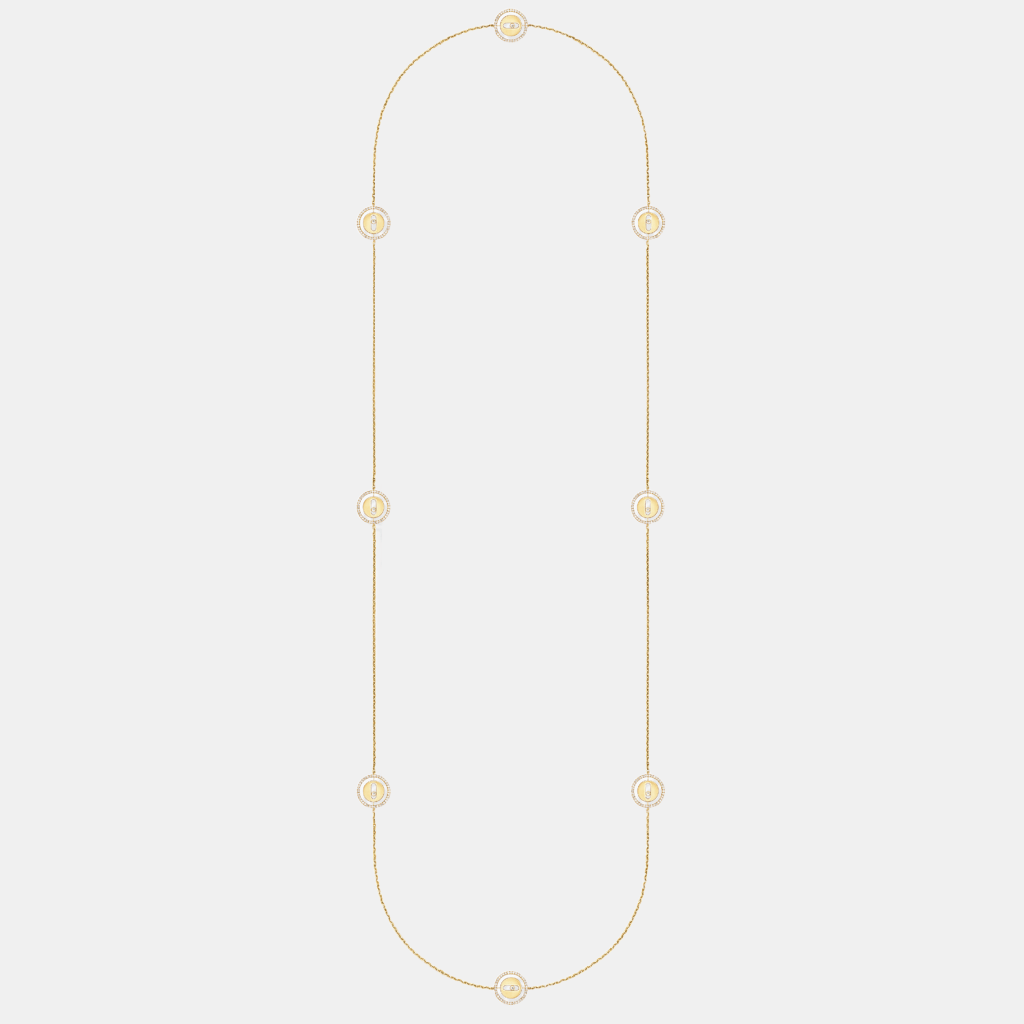 Collier Lucky Move Or jaune Diamant 1.2ct