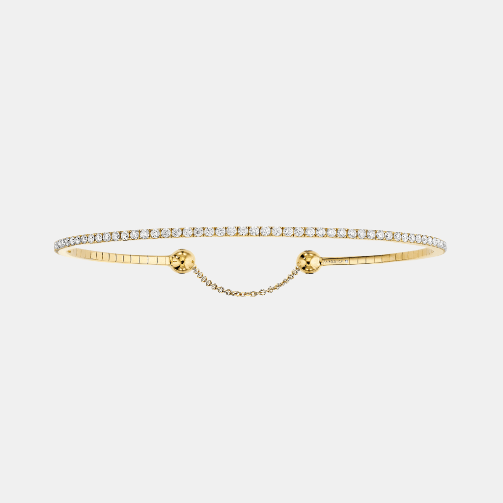 Bracelet Skinny Or jaune Diamant 0.8ct