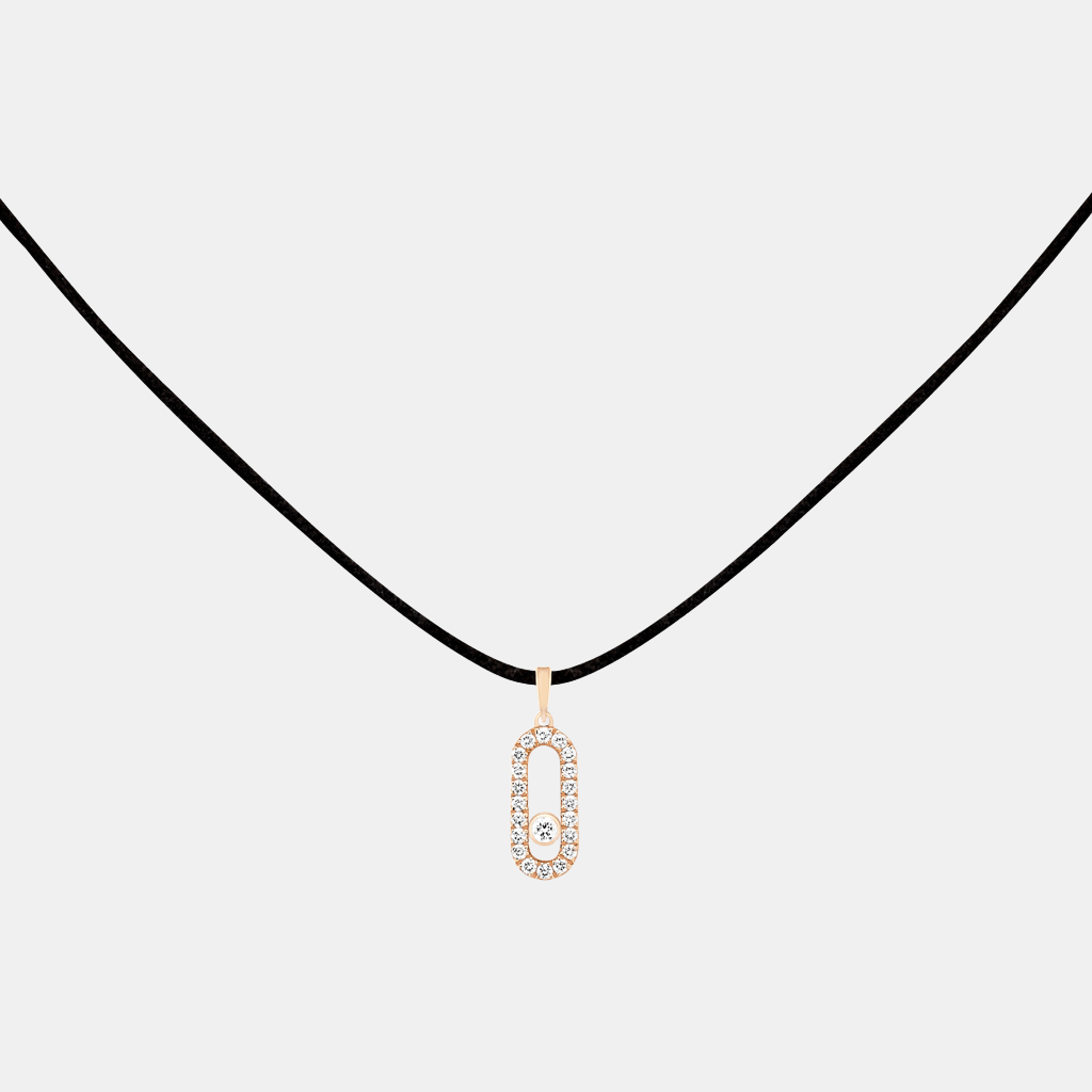 Collier Messika CARE(S) Pavé Or rose Diamant 0.09ct