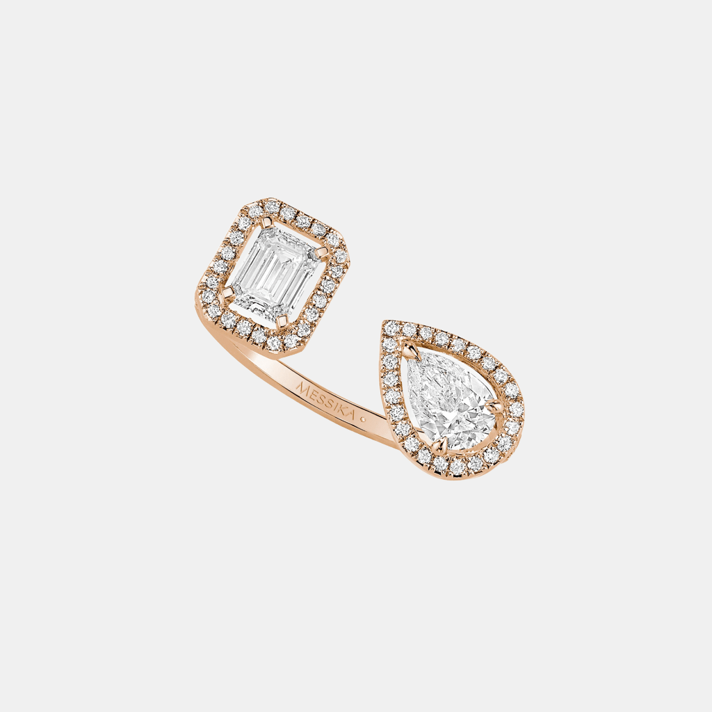 Bague My Twin Toi & Moi Or rose Diamant 2x.0.4ct