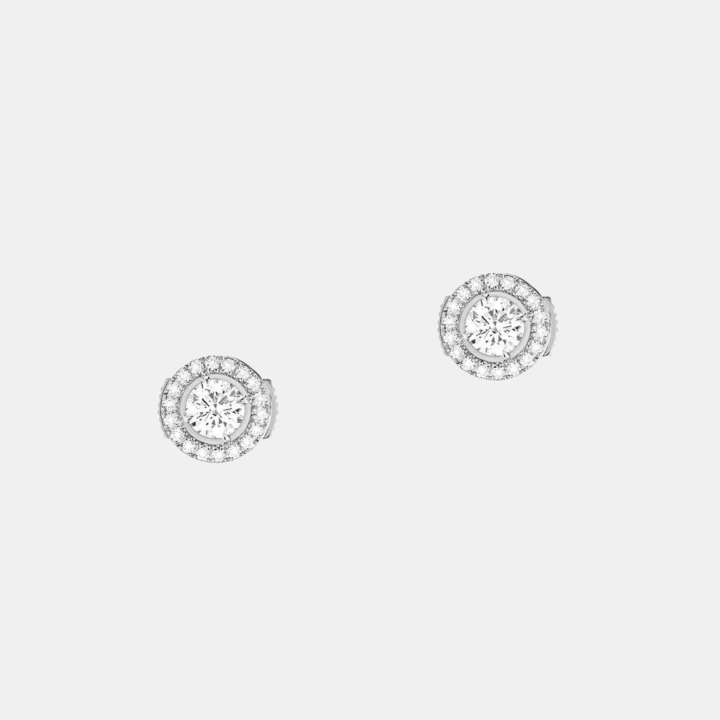 Boucles d'oreilles Joy Or blanc Diamant 0.25ct