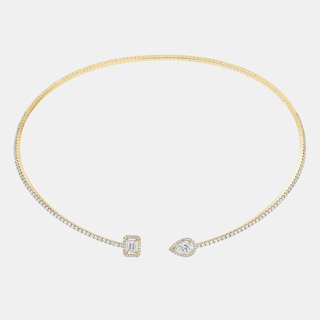 Collier My Twin Or jaune Diamant 0.4ct