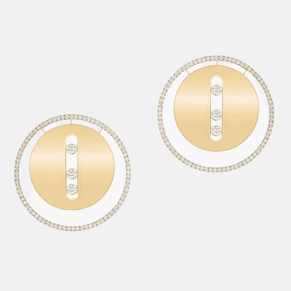 Boucles d'oreilles Lucky Move Or jaune Diamant 1.76ct