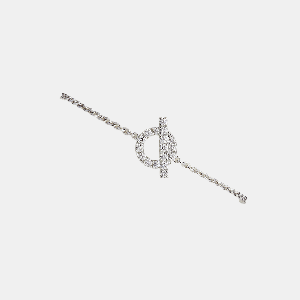 Bracelet Finesse Or blanc Diamant 0.55 ct