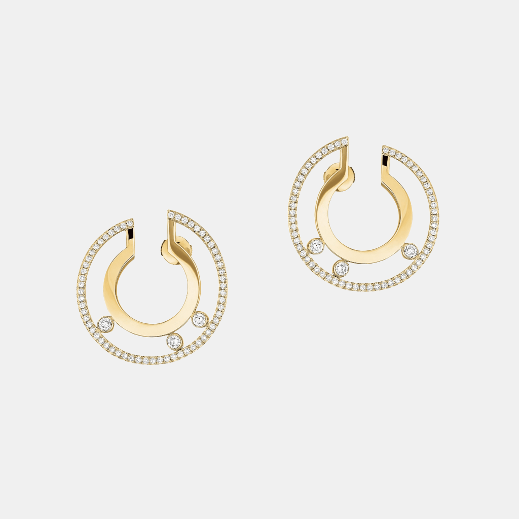 Boucles d'oreilles Move Romane S Or jaune Diamant 0.8ct