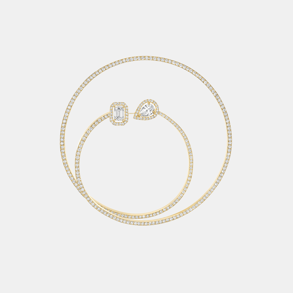 Boucles d'oreilles My Twin Or jaune Diamant 0.1ct