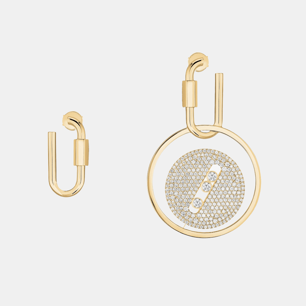 Boucles d'oreilles Lucky Move Or jaune Diamant 1.58ct