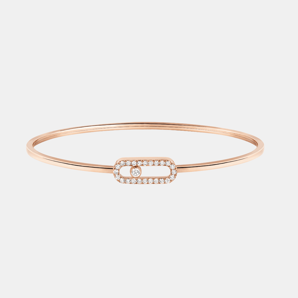 Bracelet Move Uno Pavé Flex MM Or rose Diamant 0.34ct