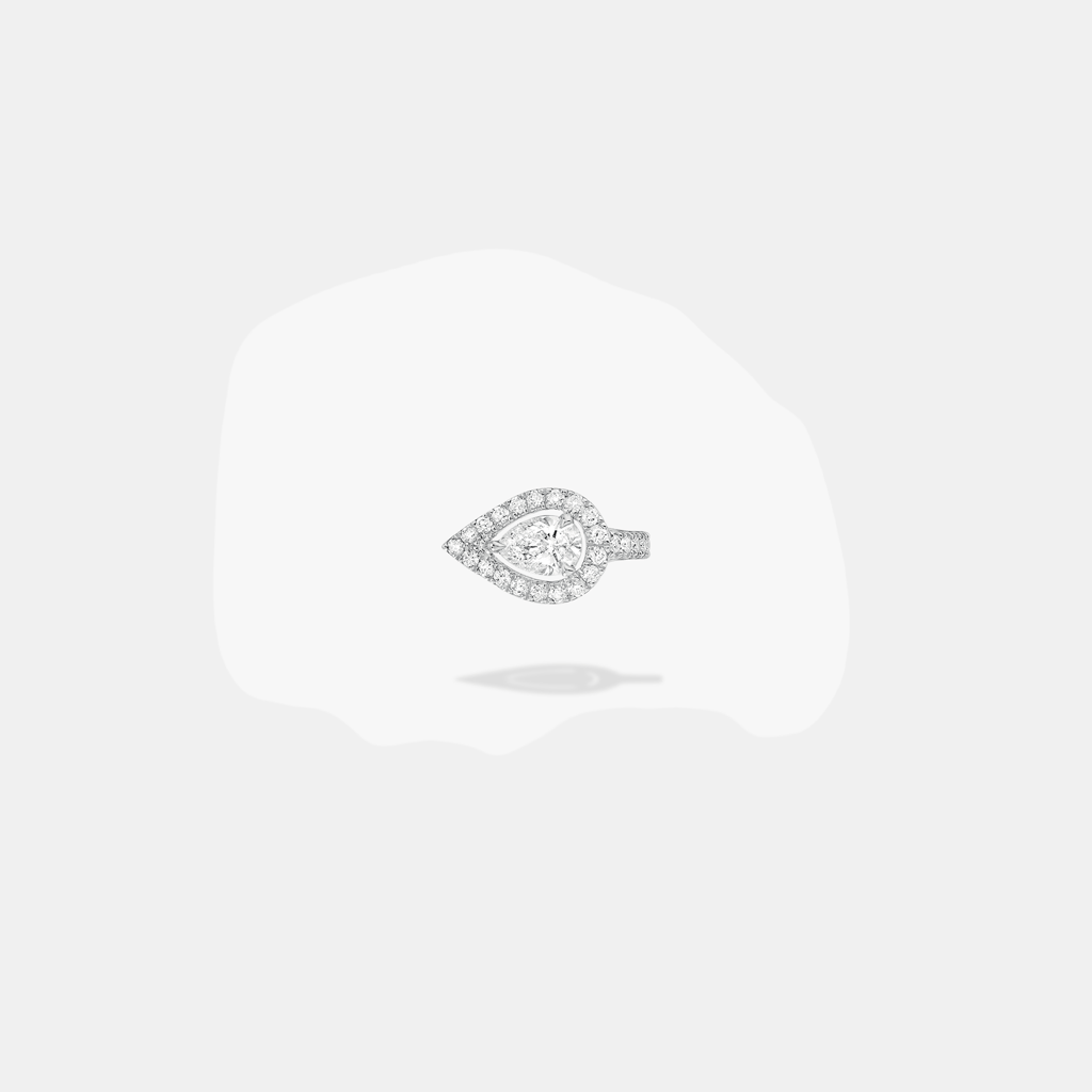 Boucles d'oreilles My Twin OS Or blanc Diamant 0.15ct