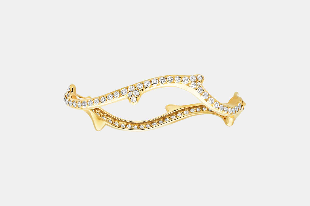Bracelet Bois de Rose Or jaune Diamant 3.29 ct