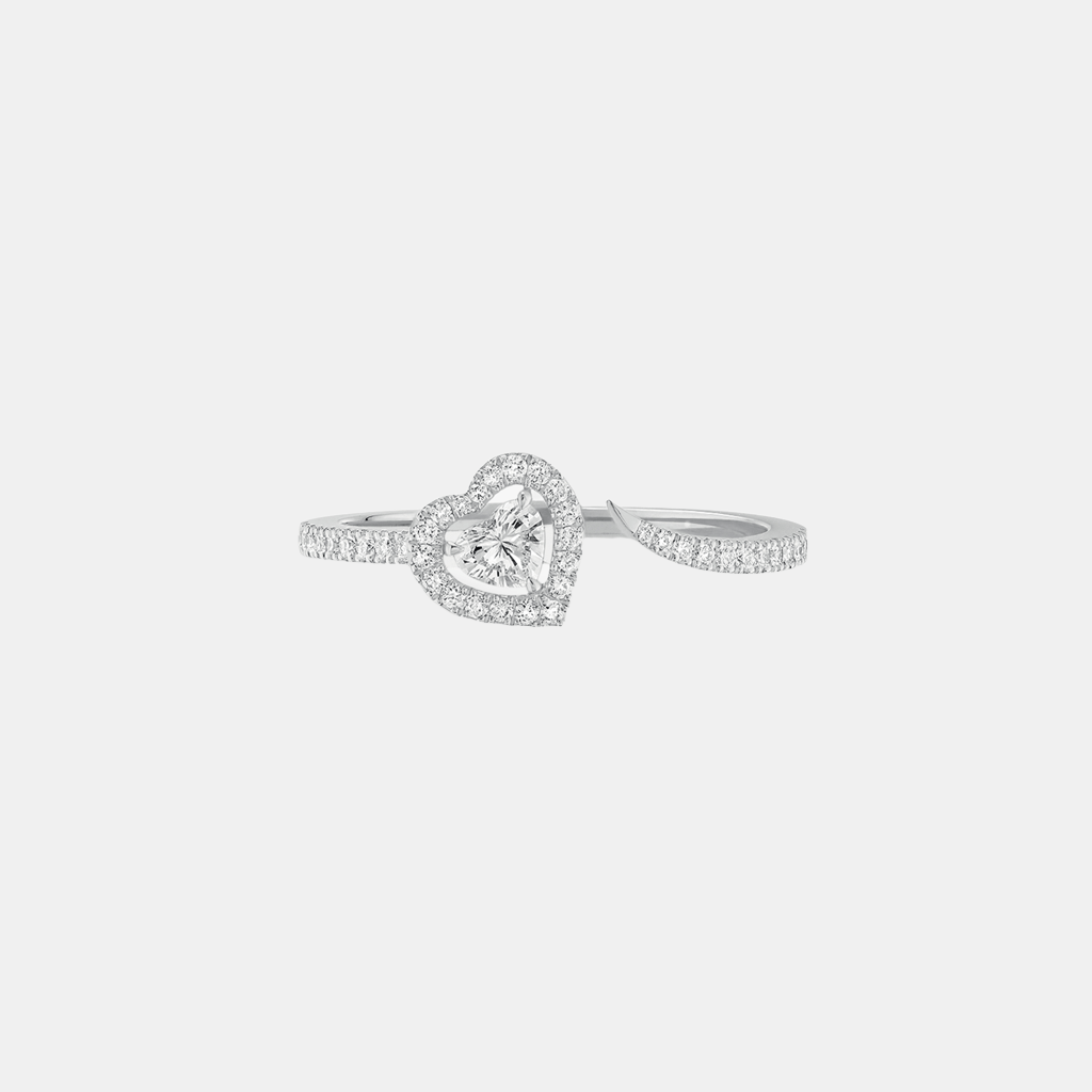 Bague Joy Coeur Or blanc Diamant 0.15ct