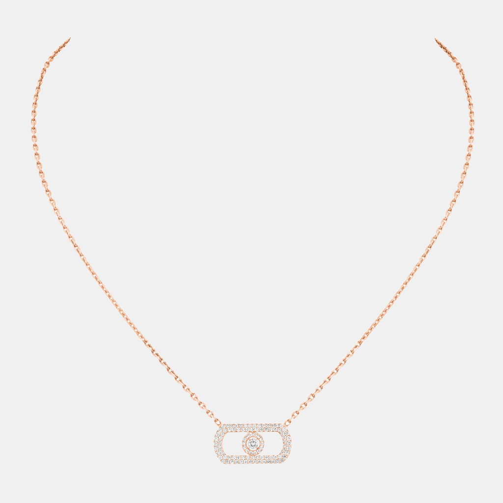 Collier So Move Pavé Or rose Diamant 0.65ct