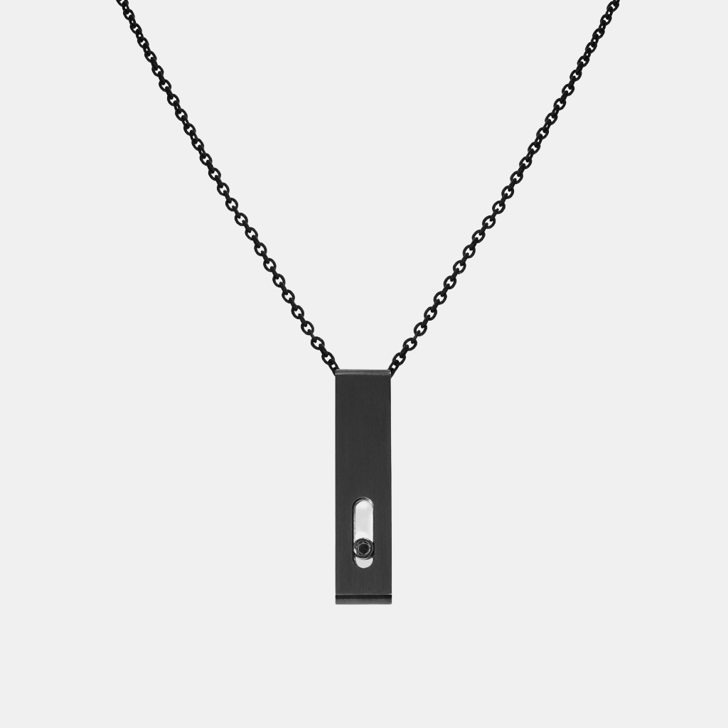Collier Move Titane Diamant 0.08ct