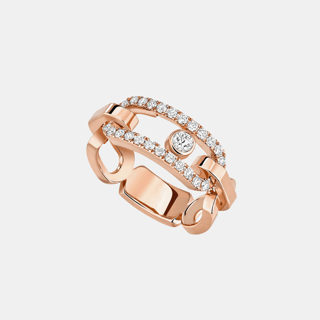 Bague Move Link Or rose Diamant 0.45ct