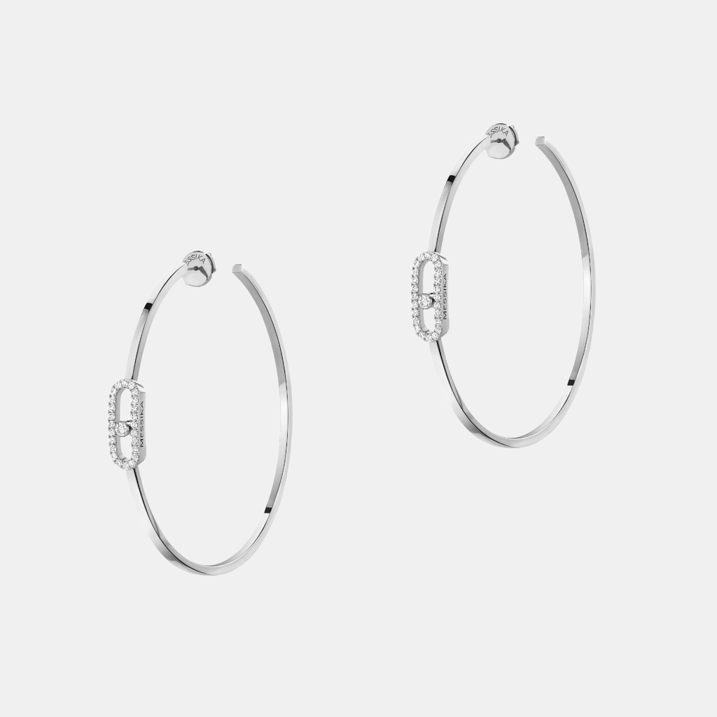Boucles d'oreilles Move Uno L Or blanc Diamant 0.69ct