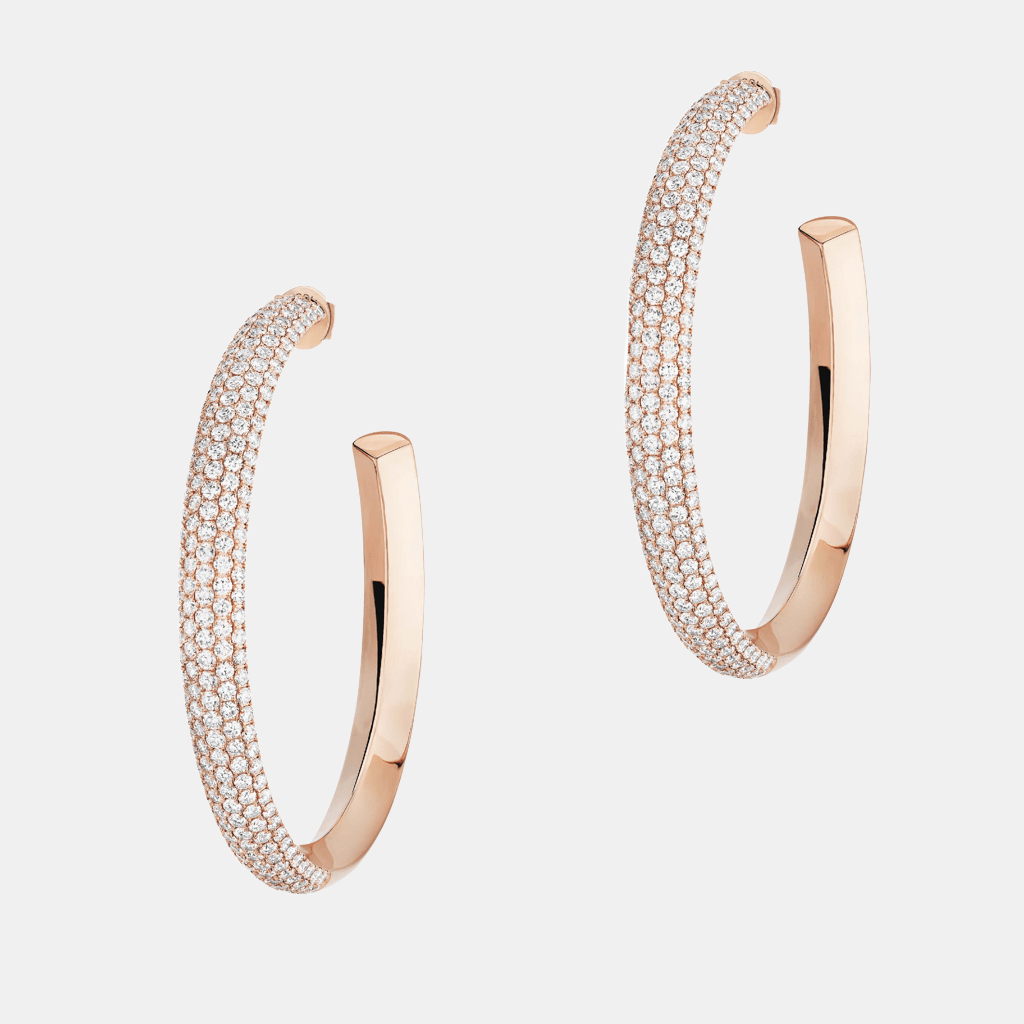 Boucles d'oreilles Divine Enigma LM Or rose Diamant 6.9ct