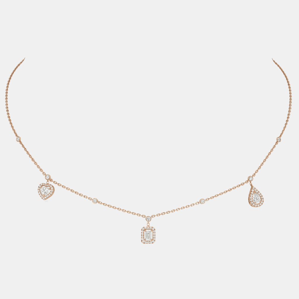 Collier My Twin Or rose Diamant 0.76ct