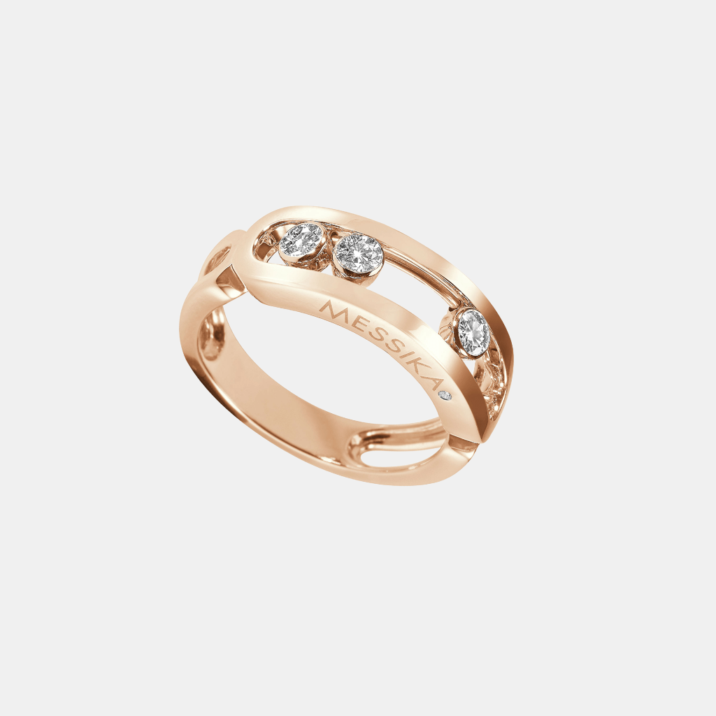 Bague Move Classique Or rose Diamant 0.08ct