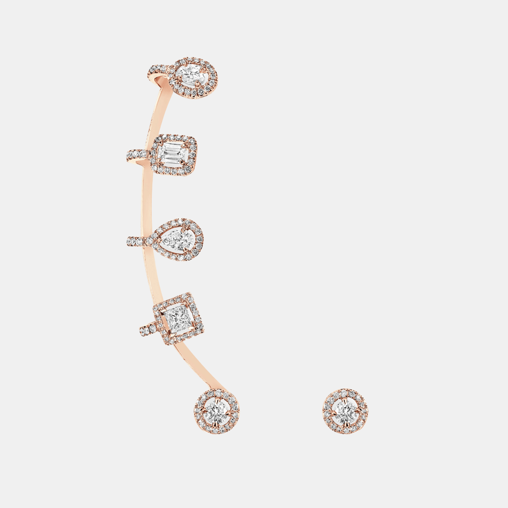 Boucles d'oreilles My Twin Or rose Diamant 0.9ct