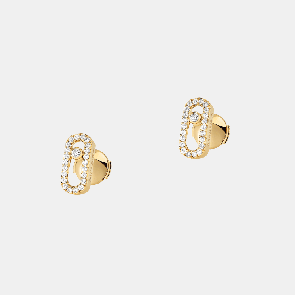 Boucles d'oreilles Move Uno Or jaune Diamant 0.18ct