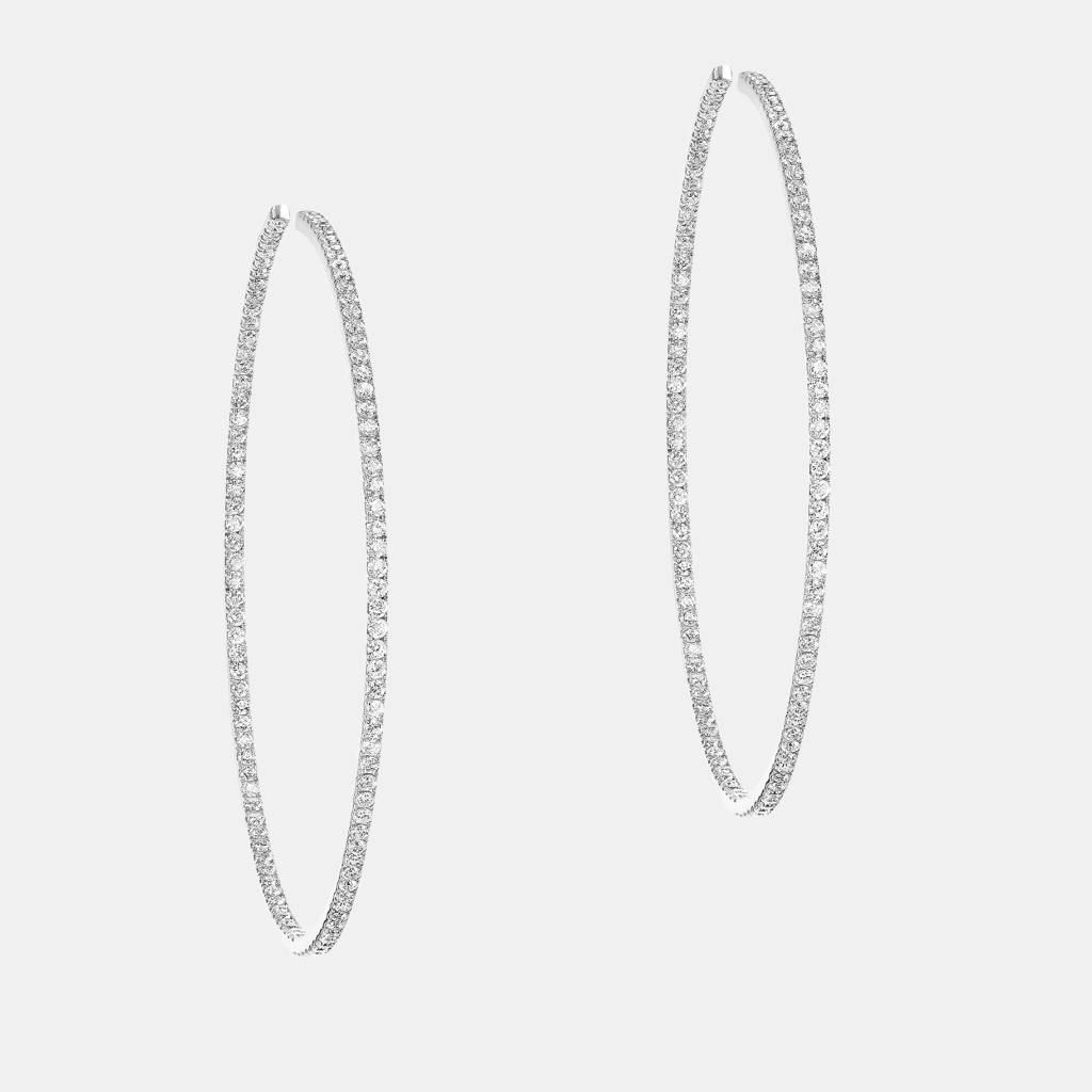 Boucles d'oreilles Gatsby M Or blanc Diamant 1.05ct