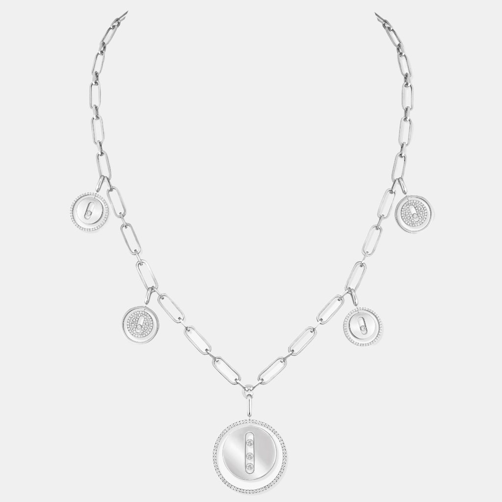 Collier Lucky Move Or blanc Diamant 1.3ct