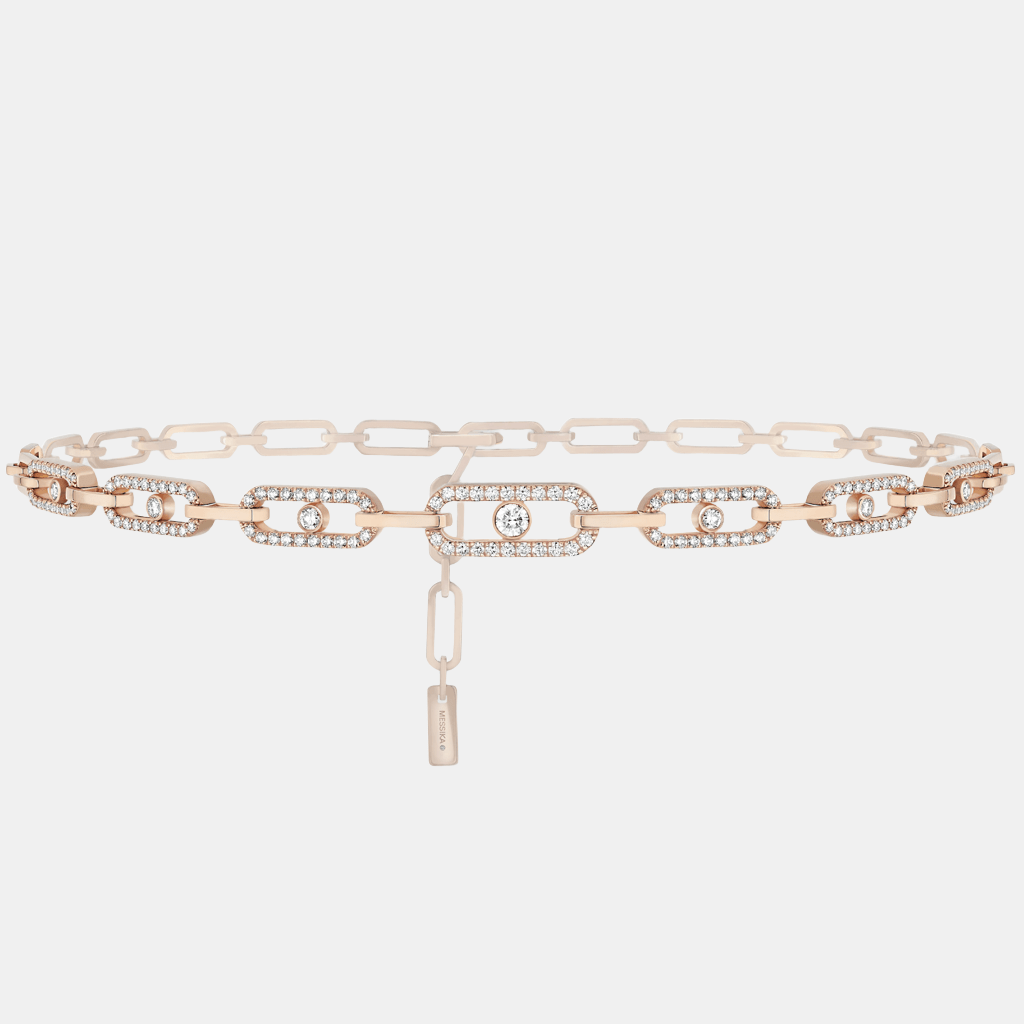 Collier Move Link Multi  Or rose Diamant 1.7ct