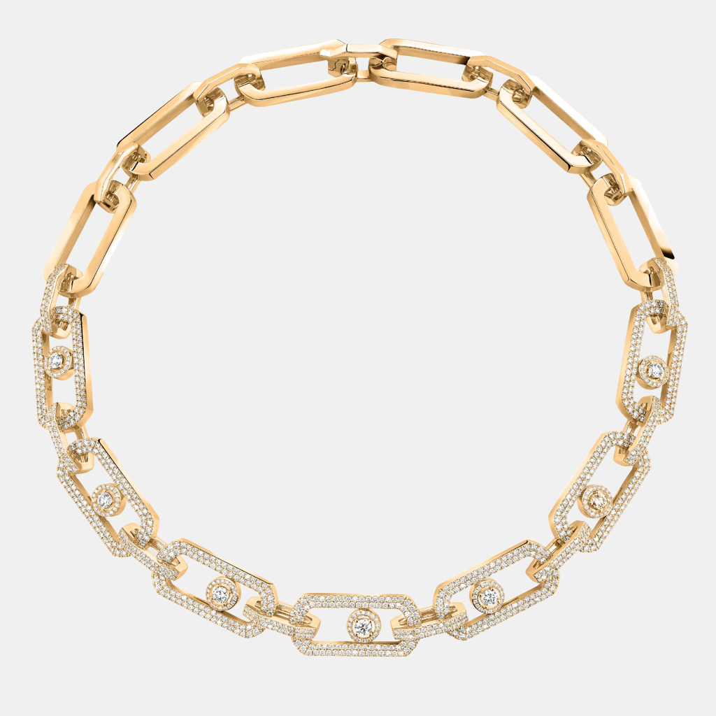 Collier So Move Pavé XL Or jaune Diamant 8.18ct