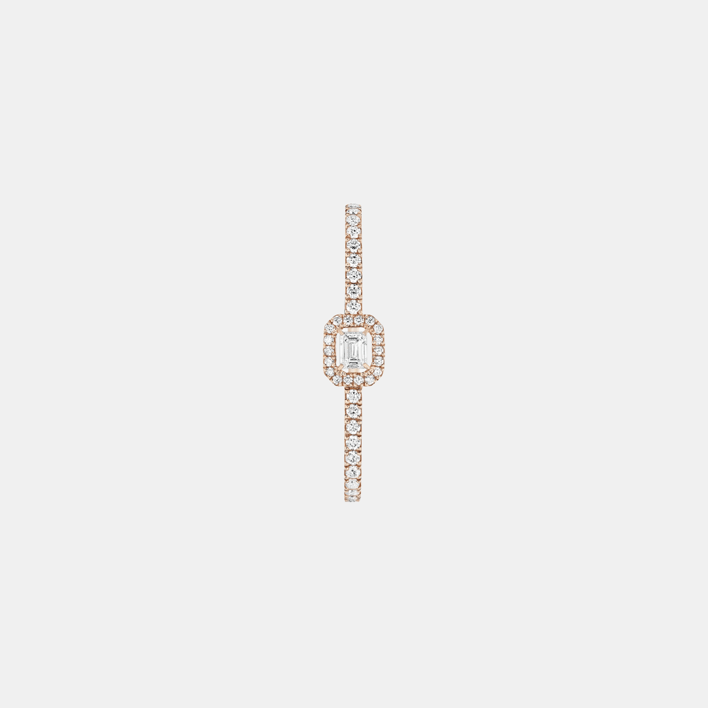 Boucles d'oreilles My Twin Or rose Diamant 0.1ct