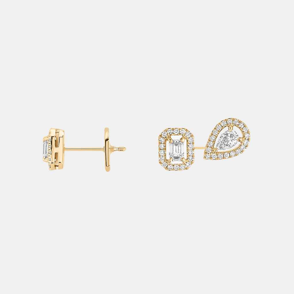 Boucles d'oreilles My Twin Or jaune Diamant 3x0.1ct
