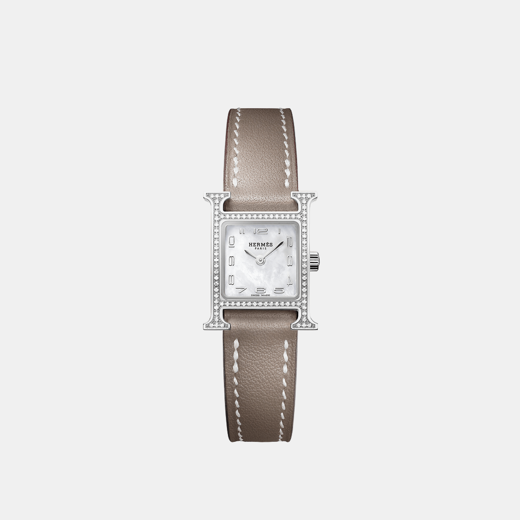 Montre Heure H Mini modèle, 21 mm Quartz Acier  