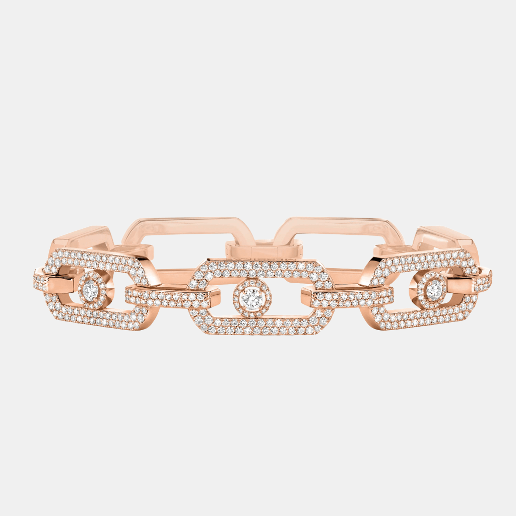 Bracelet So Move Pavé XL Or rose Diamant 3.28ct