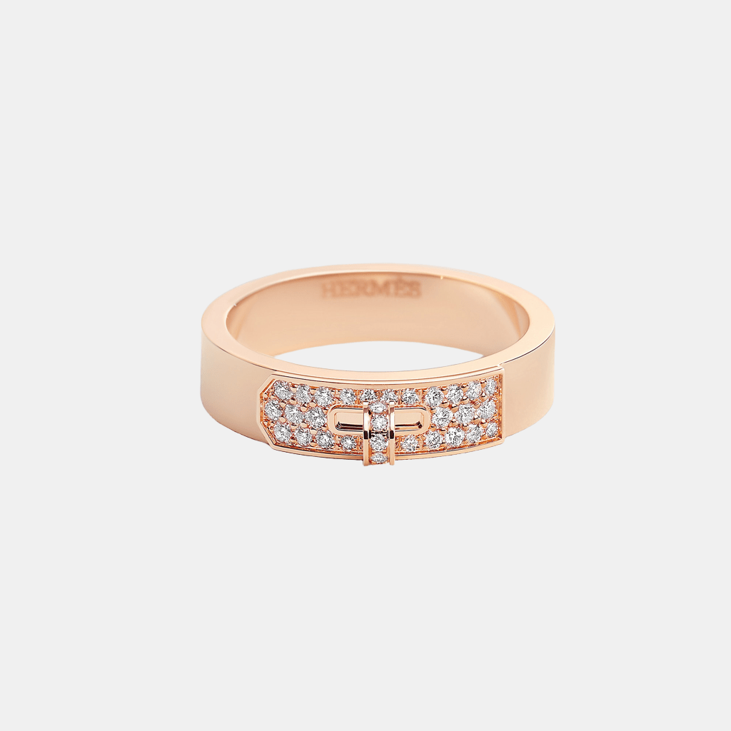 Bague Kelly Or rose Diamant 0.22 ct