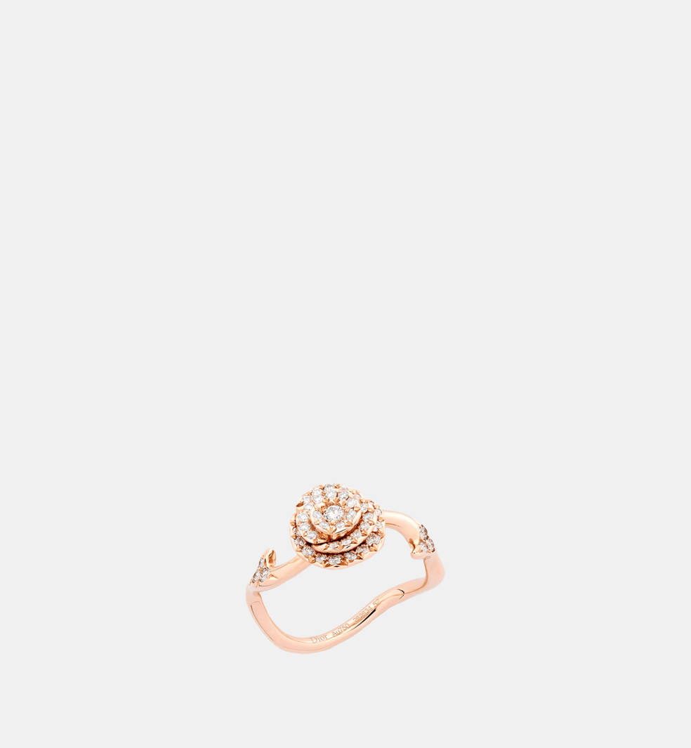 Bague Rose Dior Couture Or rose Diamant 0.30 ct