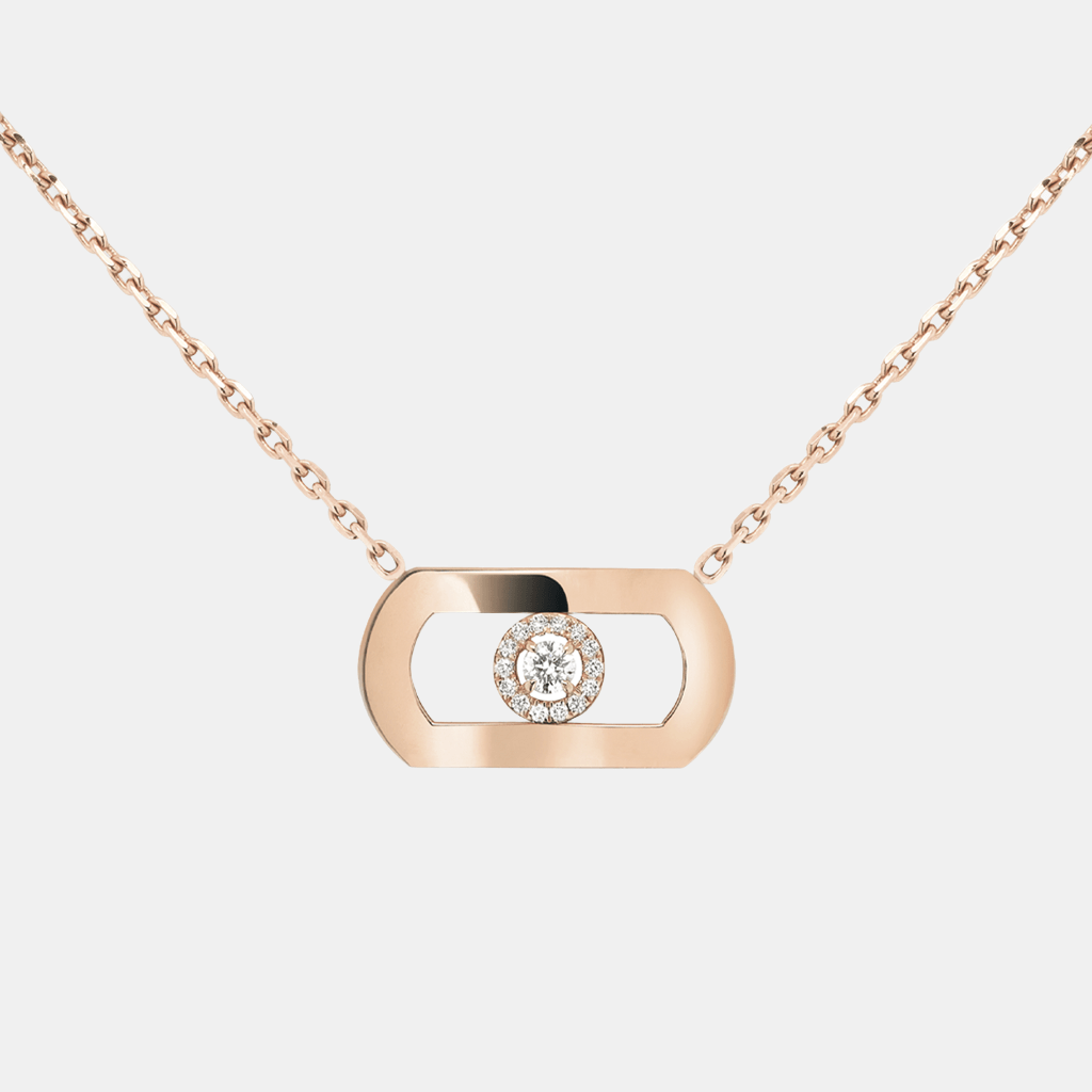 Collier So Move Or rose Diamant 0.12ct