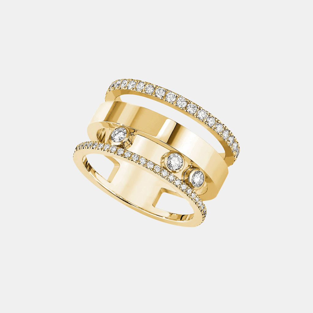 Bague Move Romane LM Or jaune Diamant 0.65ct