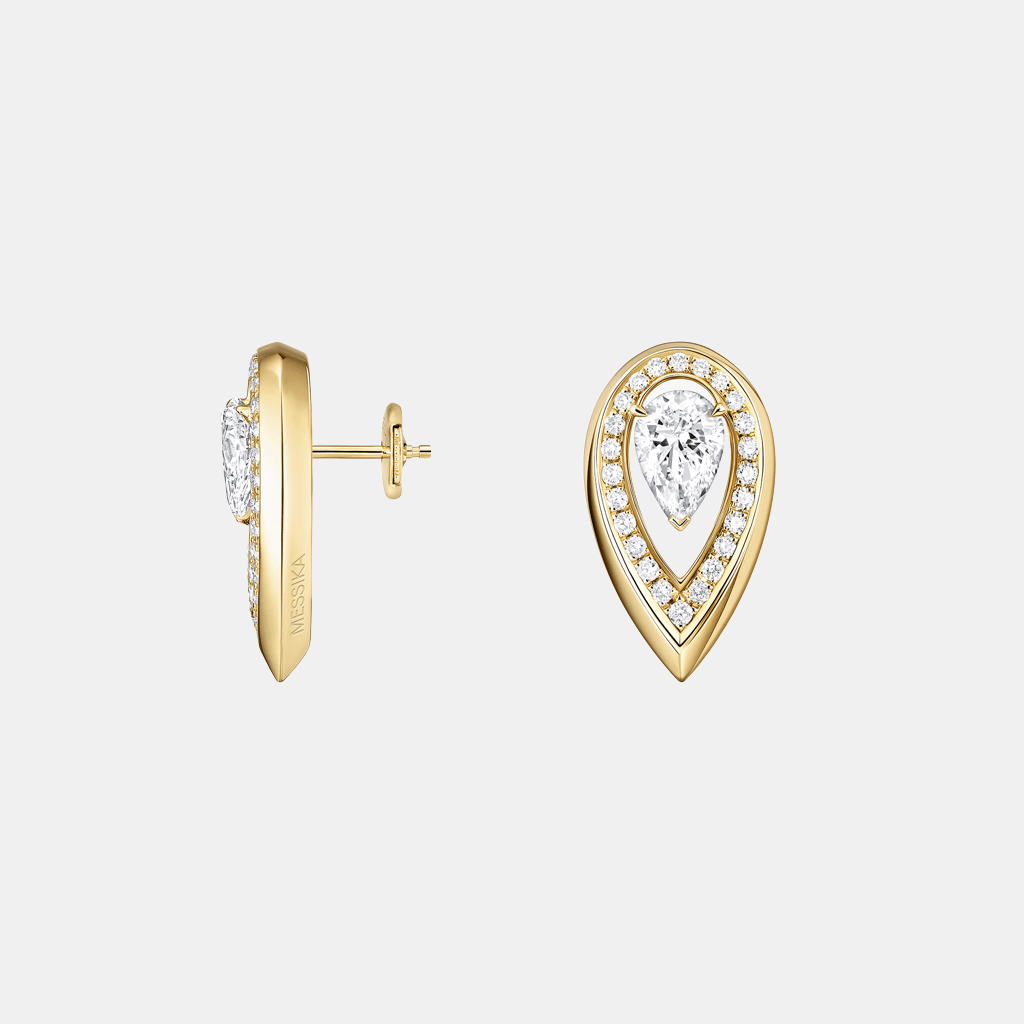 Boucles d'oreilles Fiery Or jaune Diamant 0.25ct