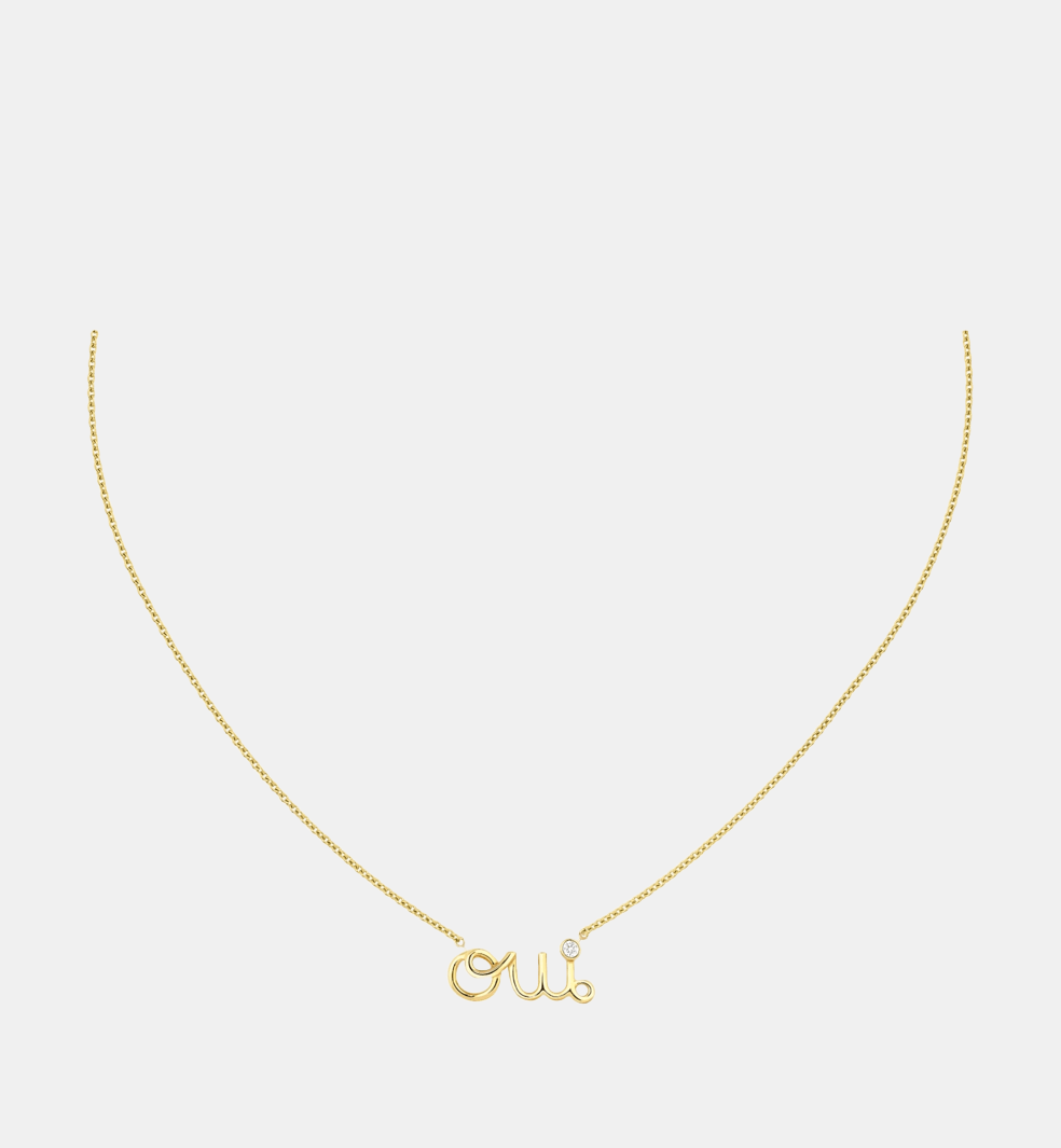 Collier Dioramour Or jaune Diamant 0.03 ct